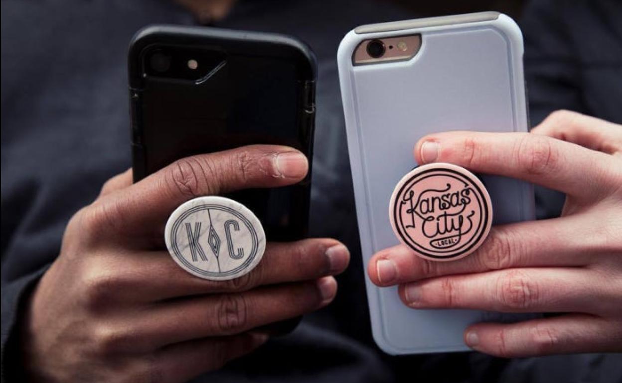 PopSockets PopMinis Mini Grips Para Teléfonos Y Tabletas Paquete De 3 Aluminio Lila PopSockets PopMinis Mini Grips Para Teléfonos Y Tabletas Paquete De 3 Aluminio Lila